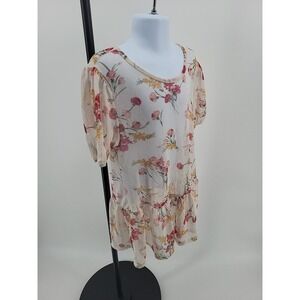 Tiny Willow Girls Medium Sheer Floral Dress